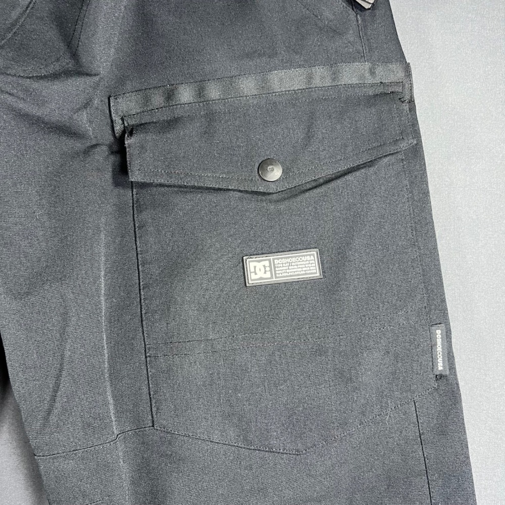 DC Shoes Co USA Mens 15K Waterproof Snowboard Pants Black Cargo Size Large L - Picture 3 of 12